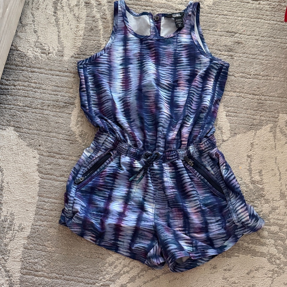 Stylish Kids Romper in Blue and Purple